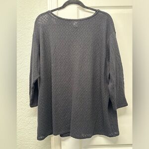 JJill Black Lace Sweater